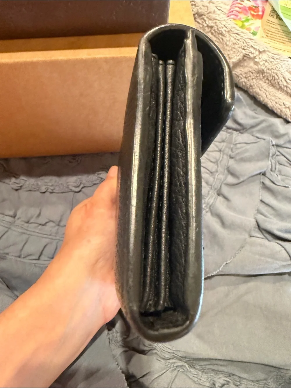Gucci Marmont Continental Black Leather Interior Card Slot Pouch